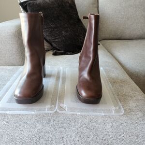 J. Crew Brown Heeled Boots